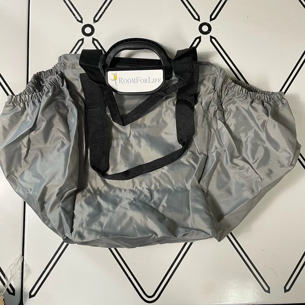 Reusable Grocery Shopping Bags Foldable Sourcing Yard‎ Sales Thrifting Set of 3
